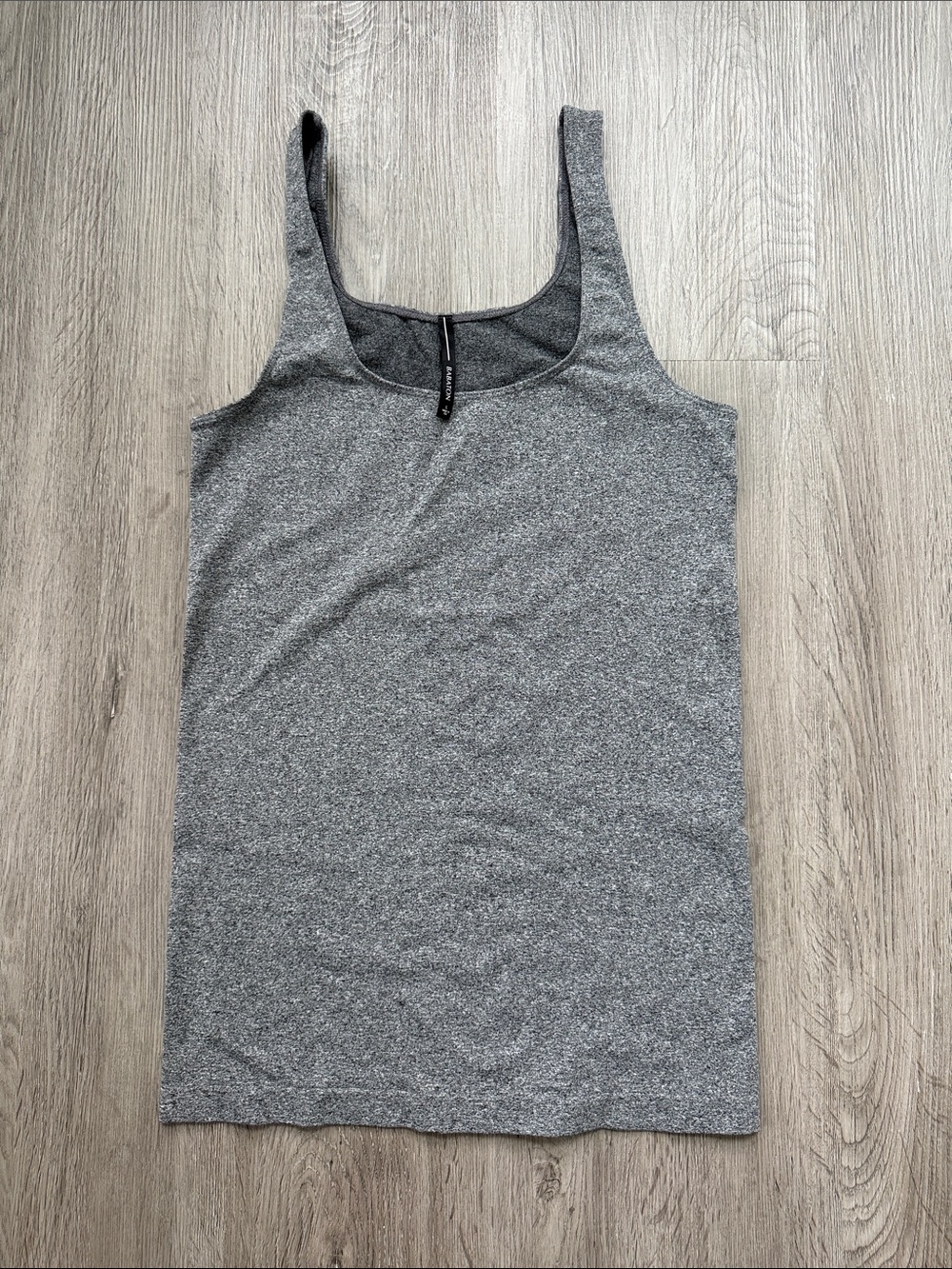 Babaton Heather Gray Scoop Tank Top
